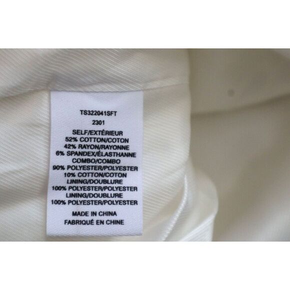 Derek Lam 10 Crosby Women's Sz 12 Soft White Walter Double Breasted Blazer - Picture 5 of 5